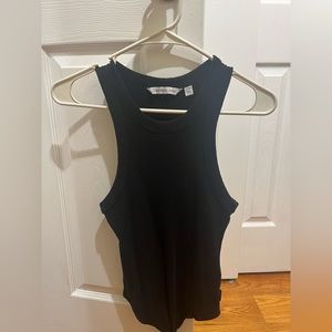 Black Ribbed Tank Body Suit Calvin Klein - Black